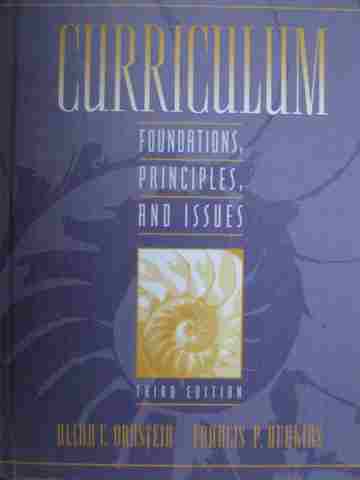(image for) Curriculum Foundations Principles & Issues 3rd Edition (H)