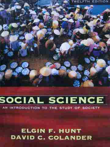 (image for) Social Science An Introduction to the Study of Society 12e (P)