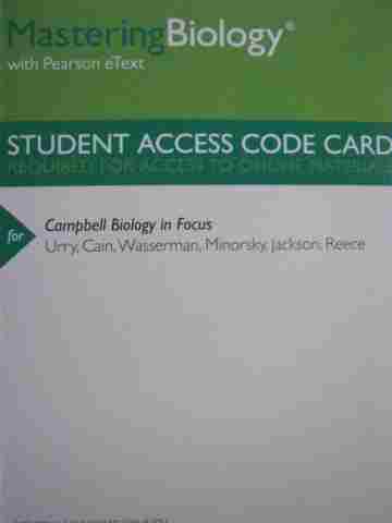 (image for) Campbell Biology in Focus Mastering Biology with Pearson (P)