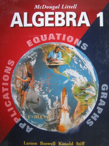 (image for) Algebra 1 Applications Equations Graphs (H) by Larson, Boswell,