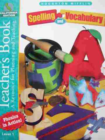 (image for) Spelling & Vocabulary 1 Teacher's Book (CA)(TE)(Spiral) by Templeton