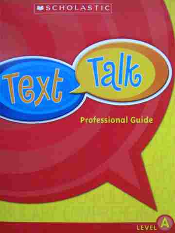 Text Talk Level A Professional Guide (Spiral) by Beck & McKeown