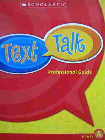 (image for) Text Talk Level A Professional Guide (Spiral) by Beck & McKeown