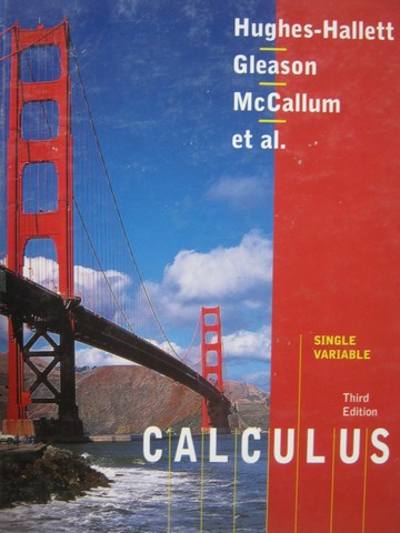 (image for) Single Variable Calculus 3rd Edition (H) by Hughes-Hallett