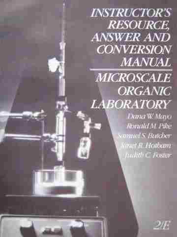 (image for) Microscale Organic Laboratory 2nd Edition IR Answer (TE)(P)