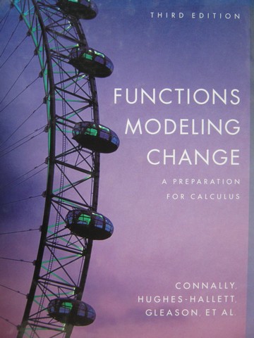 (image for) Functions Modeling Change A Preparation for Calculus 3e (H)