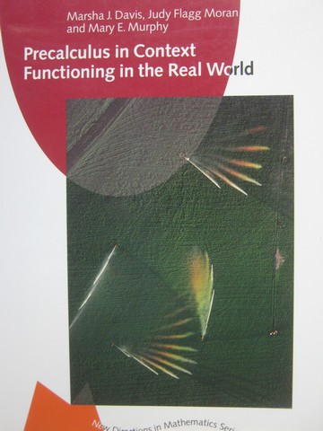 (image for) Precalculus in Context Functioning in the Real World (P)