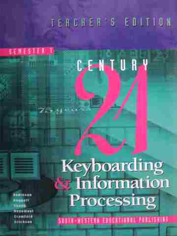 (image for) Century 21 Keyboarding & Information Processing 1 TE (Spiral)