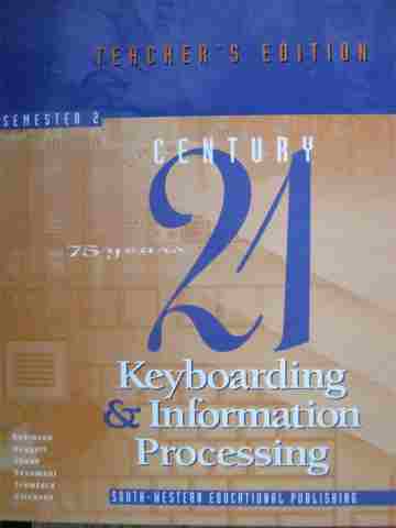 (image for) Century 21 Keyboarding & Information Processing 2 TE (Spiral)