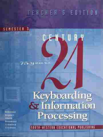 (image for) Century 21 Keyboarding & Information Processing 3 TE (Spiral)