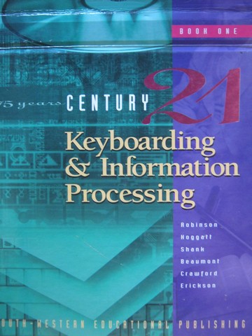 (image for) Century 21 Keyboarding & Information Processing 6e Book 1 (H) - Click Image to Close