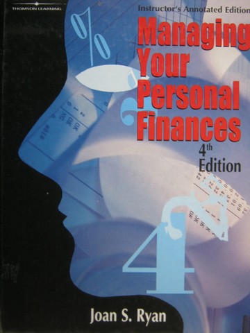 (image for) Managing Your Personal Finances 4e IAE (TE)(H) by Joan S Ryan