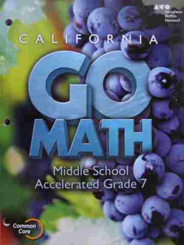 (image for) California Go Math Middle School Accelerated 7 Common Core (P)