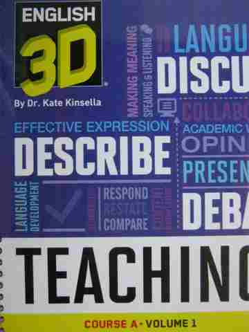 (image for) English 3D Course A TG Volume 1 (TE)(Spiral) by Kate Kinsella