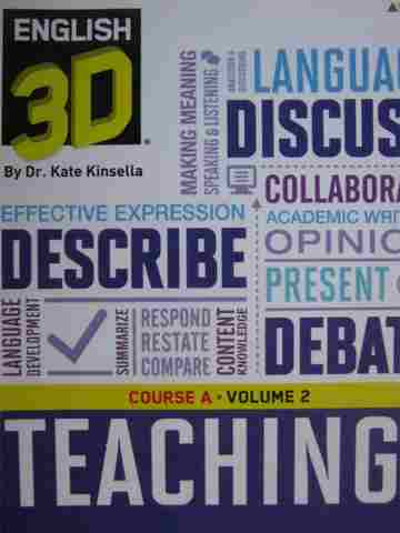 (image for) English 3D Course A TG Volume 2 (TE)(Spiral) by Kate Kinsella