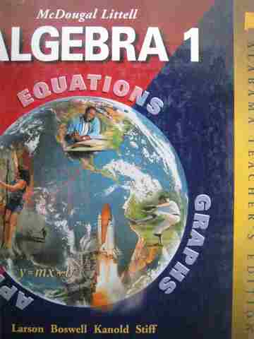 (image for) Algebra 1 Applications Equations Graphs TE (AL)(TE)(H) by Larson