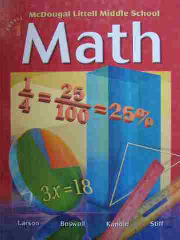 (image for) Middle School Math Course 1 (H) by Larson, Boswell, Kanold,