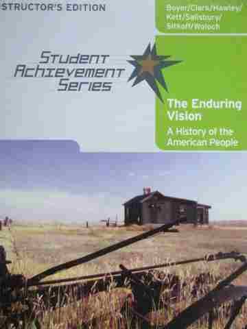 (image for) Enduring Vision A History of the American People IE (TE)(P)