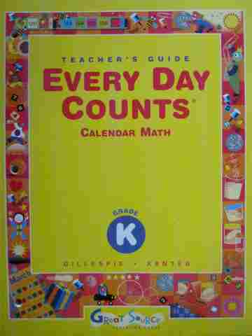 (image for) Every Day Counts Calendar Math K TG (TE)(P) by Gillespie,