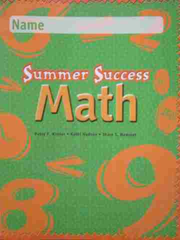 (image for) Summer Success Math 3 (P) by Kanter, Hudson, & Hammet