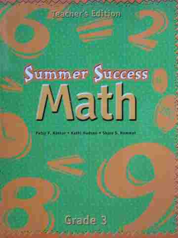 (image for) Summer Success Math 3 TE (TE)(P) by Kanter, Hudson, & Hammet