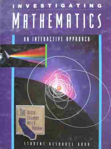 (image for) Investigating Mathematics Student Resource Book (H) by Hatfield