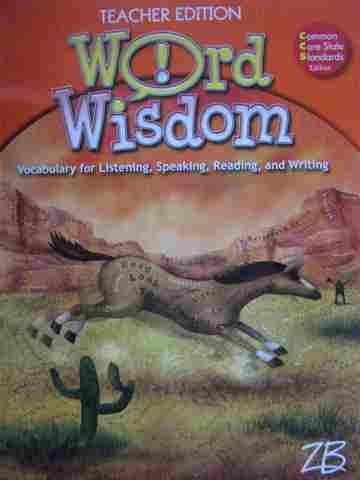 (image for) Word Wisdom 4 CCSS TE (TE)(Spiral) by Jerry Zutell