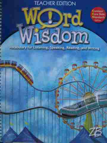 (image for) Word Wisdom 6 CCSS TE (TE)(Spiral) by Jerry Zutell