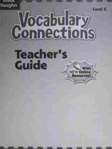 (image for) Vocabulary Connections Level G TG (TE)(P)