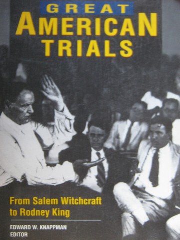 (image for) Great American Trials (P) by Edward W Knappman