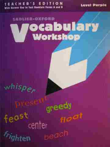 (image for) Vocabulary Workshop Level Purple TE (TE)(P) by Jerry L Johns