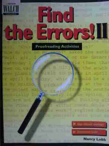 (image for) Find the Errors! 2 Proofreading Activities (P) by Nancy Lobb