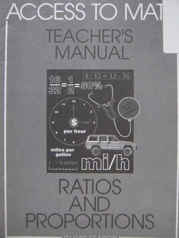 Access to Math Ratios & Proportions TM (TE)(P) by Barbara Levadi