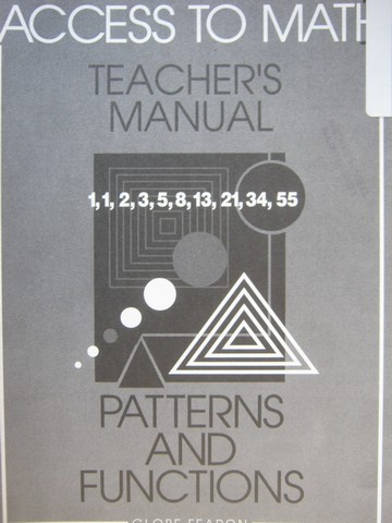 Access to Math Patterns & Functions TM (TE)(P) by Barbara Levadi