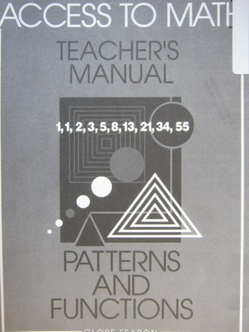 (image for) Access to Math Patterns & Functions TM (TE)(P) by Barbara Levadi