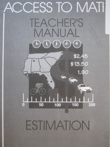 (image for) Access to Math Estimation TM (TE)(P) by Barbara Levadi - Click Image to Close