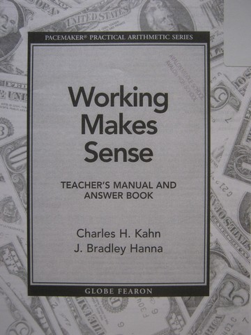 (image for) Working Makes Sense TM & Answer Book (TE)(P) by Kahn & Hanna