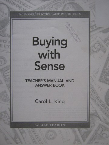 Buying with Sense TM & Answer Book (TE)(P) by Carol L King