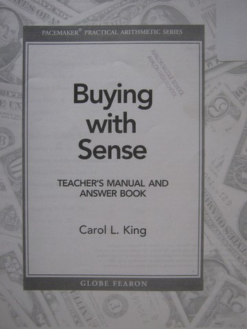 (image for) Buying with Sense TM & Answer Book (TE)(P) by Carol L King