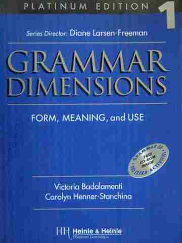 (image for) Grammar Dimensions 1 Platinum Edition (P) by Badalamenti,