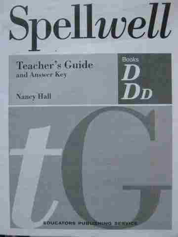 (image for) Spellwell Books D/Dd TG & Answer Key (TE)(P) by Nancy Hall