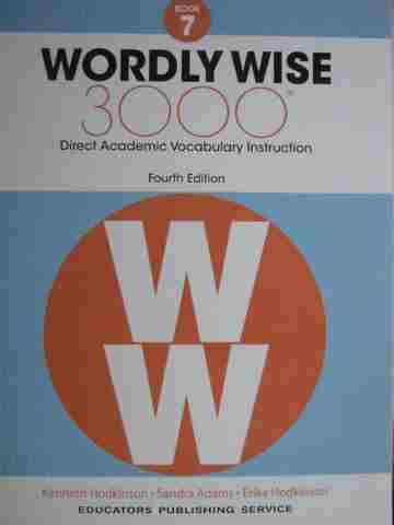 (image for) Wordly Wise 3000 Book 7 4th Edition (P) by Hodkinson, Adams,