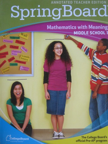 (image for) SpringBoard Mathematics with Meaning Middle 1 ATE (TE)(P)