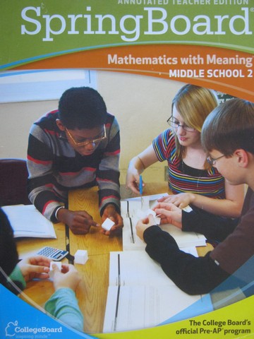 (image for) SpringBoard Mathematics with Meaning Middle 2 ATE (TE)(P)