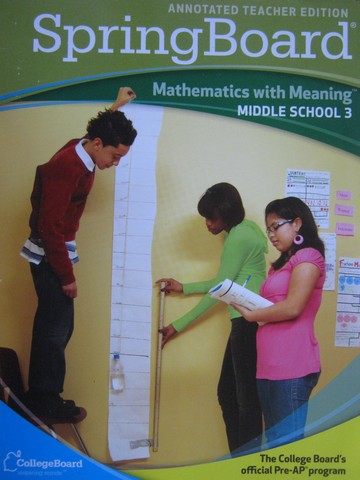 (image for) SpringBoard Mathematics with Meaning Middle 3 ATE (TE)(P)