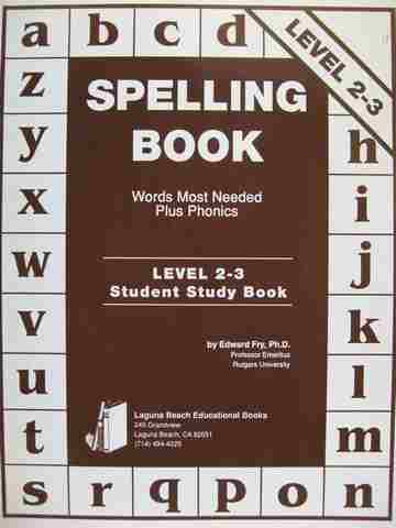 (image for) Spelling Book Words Most Needed Plus Phonics Level 2-3 (P)