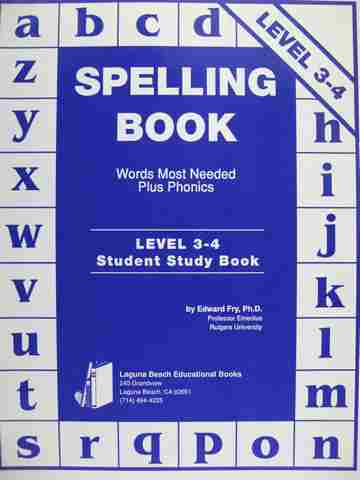 (image for) Spelling Book Words Most Needed Plus Phonics Level 3-4 (P)