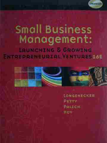 (image for) Small Business Management 16th Edition (H) by Longenecker,