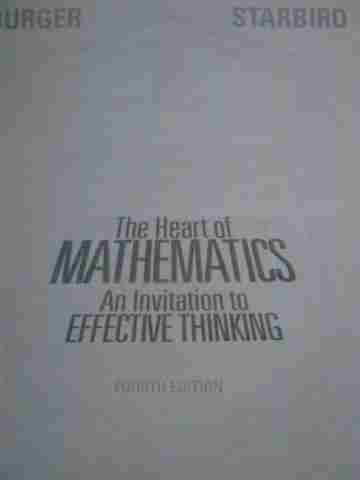 (image for) Heart of Mathematics 4th Edition (H) by Burger & Starbird