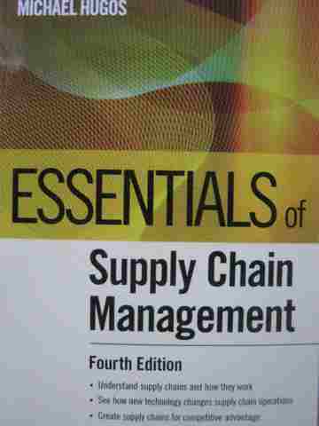 (image for) Essentials of Supply Chain Management 4e (P) by Hugos